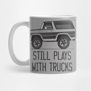 Still plays with trucks Cartoon Muticolor and Black Mug